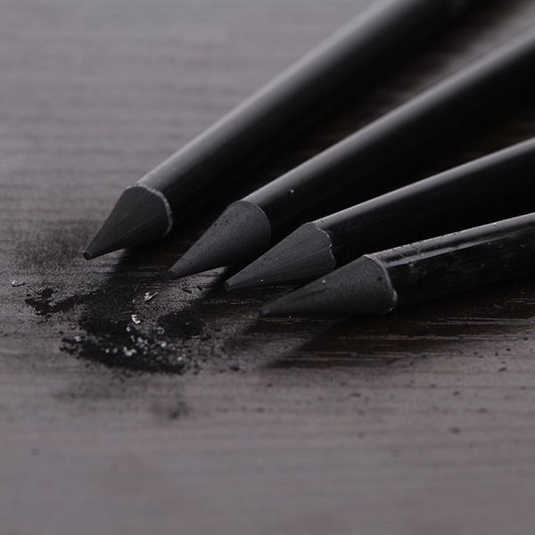 

3/6 pcs professional pure carbon sketch pens hard/medium/soft woodless charcoal pencil set drawing tool painting supplies