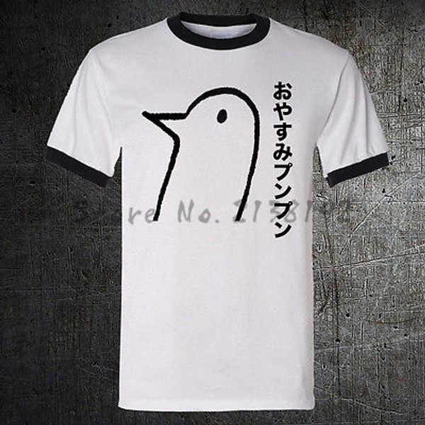 

oyasumi punpun onodera anime manga ringer t-shirt men raglan brand t shirt cotton male tees, White;black