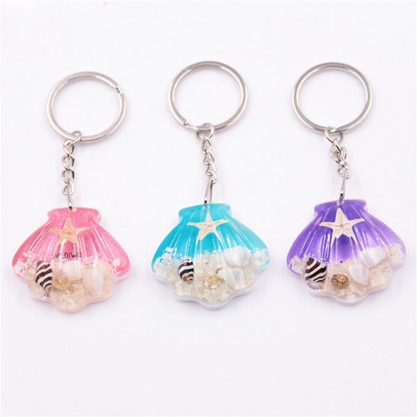 

Key Netural Starfish Ring Key Chain KeyRing Crystal Pendant Keychain Women Wedding Birthday Party Gift Jewelry Souvenir