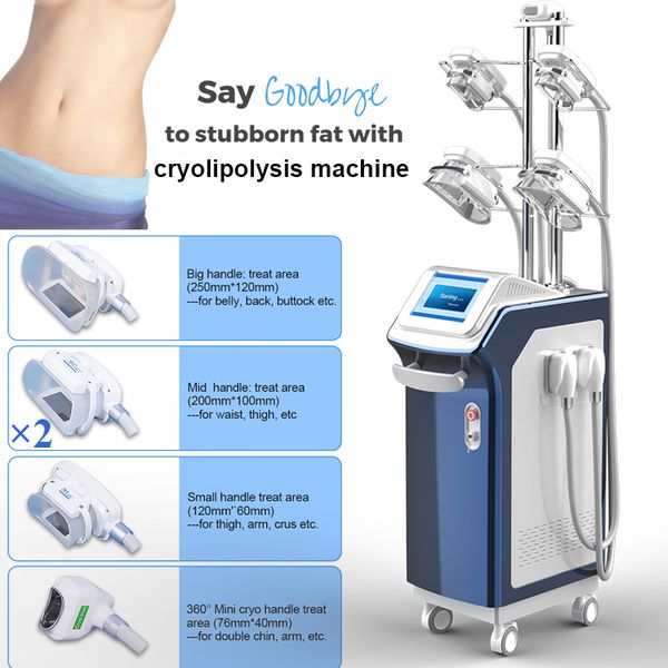 

cryolipolysis cool shape machine with 5 cryo handles weight loss slimming cellulite remover e fat cryolipolyse machine