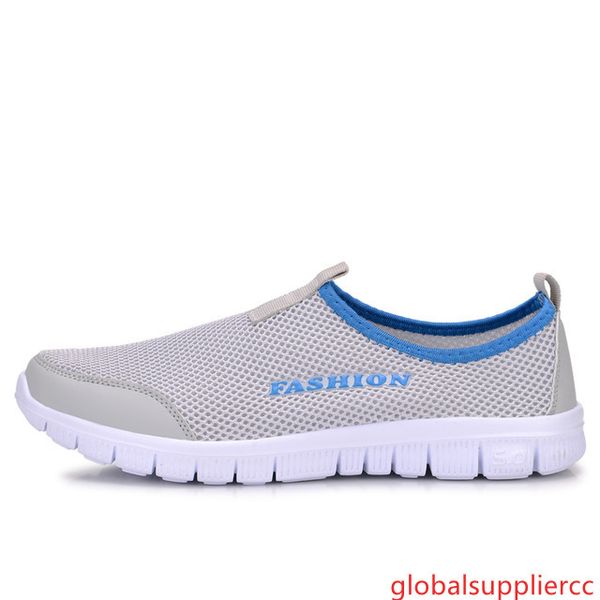 

army green new men summer shoes sneakers mesh breathable upstream shoes breathable slip-on flats water shoes