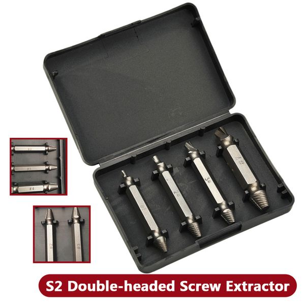 

4pcs screw bolt extractor drill bits broken screw removal damaged remover speed out tool screwdriver hand tools