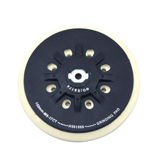 

6 inch(150mm) 17-hole dust-m8 thread back-up sanding pad for 6 inch hook&loop sanding discs