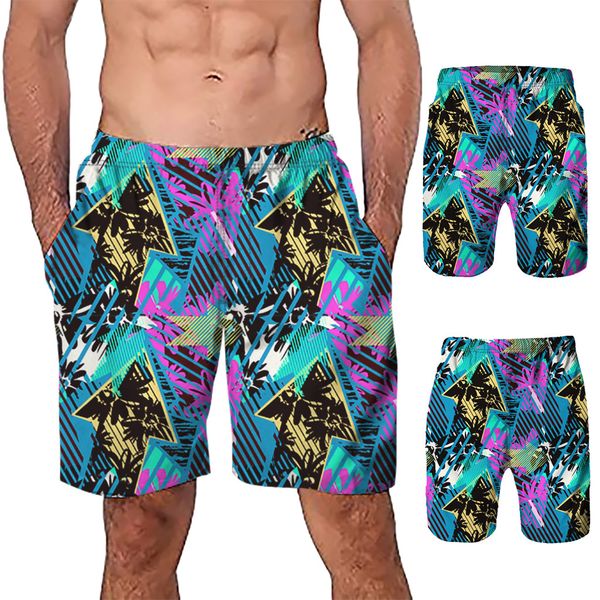 

men casual 3d graffiti printed beach work casual men short trouser shorts pants men's swimming trunks swiming shorts