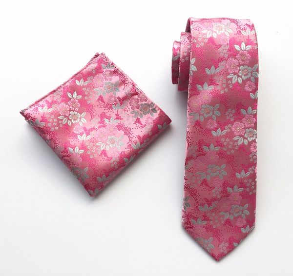 

designer's men luxury floral necktie set embroidered pink flowers ties sets with pocket square, Blue;purple