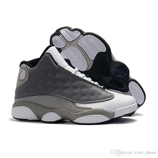 

2019 new jumpman 13 atmosphere grey graffiti mens basketball shoes sneakers jumpman 13s grey white sports trainers designer chaussures 7-13