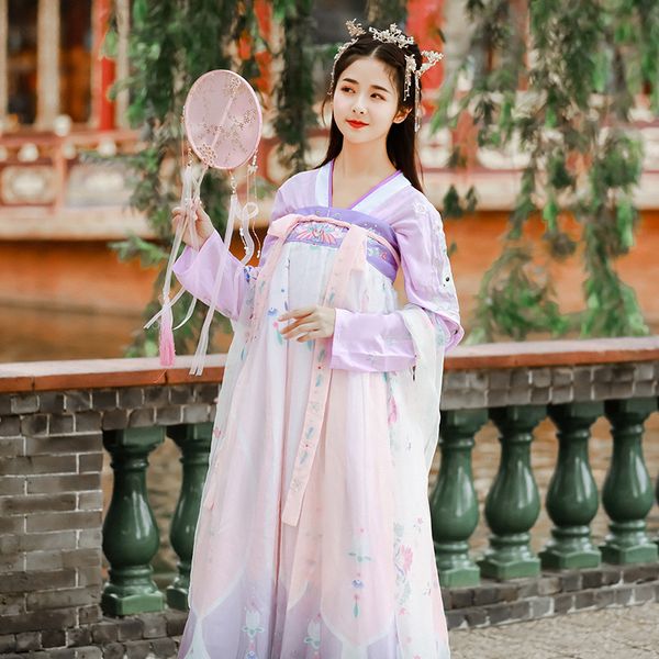 

women's elegance outfits chinese traditional costume female hanfu clothing tang han dynasty princess oriental fairy dress dl5994, Black;red