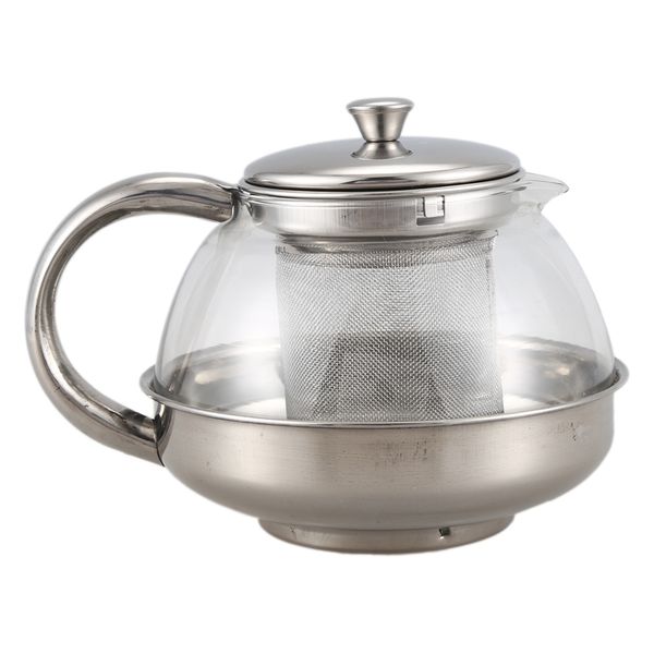 

abui-stainless glass teapot loose infuser coffee tea leaf herbal decor