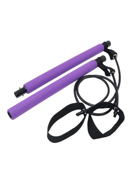 

pilates bar rod resistance bands elastic bands workout 2 colors multifunctional yoga rally rod for fitness gym equipment