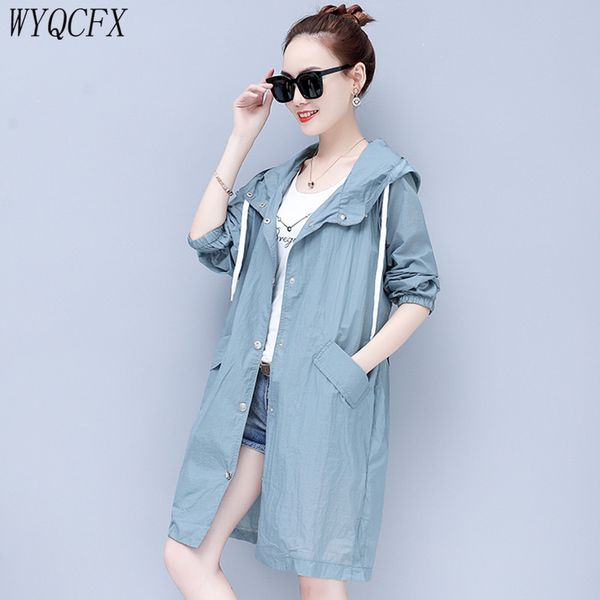 

женщины длинные капюшоном пальто тонкий солнцезащитный одежда женская 2019 новая весна лето дышащий пляж сыпучие верхняя одежда плюс размер, Tan;black