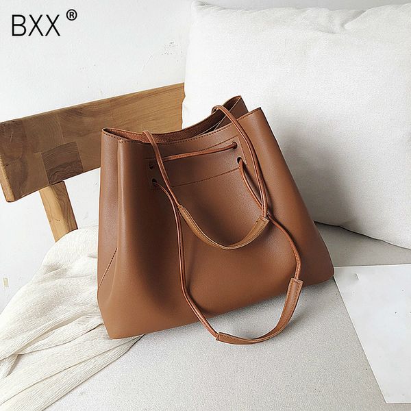 

bxx] pu leather large capacity crossbody bags for women 2020 spring designer shoulder messenger bag female travel handbag hk684