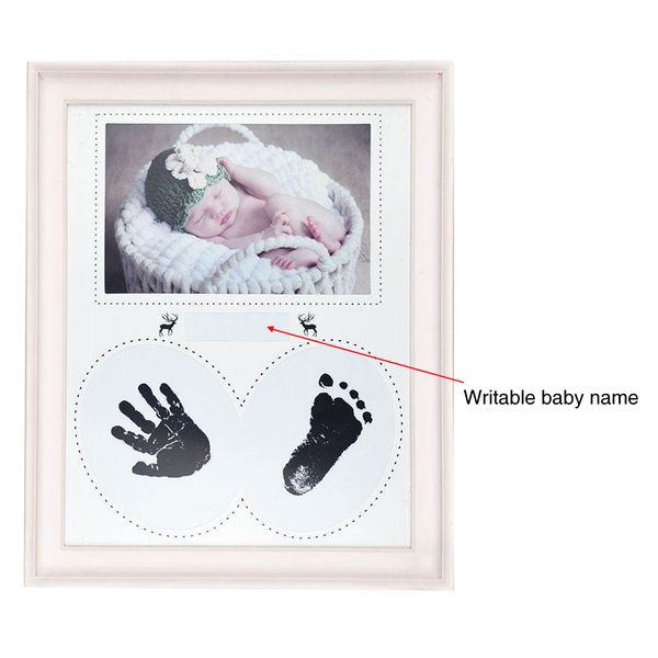 

photo frame пвх ink pad висячие подарков home decor спальня handprint фотографии footprint wall kid день рождения новорожденного