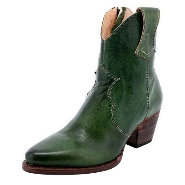 

monerff высокое качество vintage женщины boots низкие каблуки пряжки cowboy mid-теленок сапоги мода повседневная платформа ботинес mujer 202, Black