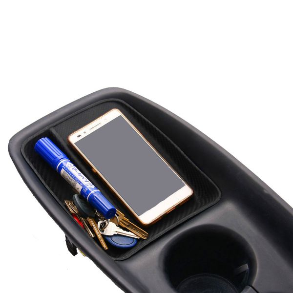 

carbon fiber style center console tray storage for toyota prius xw50 2015-17