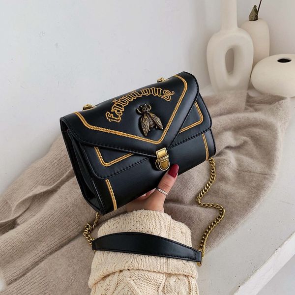 

little bee pattern crossbody bags for women 2020 pu leather small shoulder messenger bag lady purses and handbags