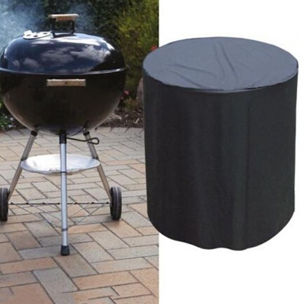 

round waterproof bbq cover garden patio yard kettle grill barbecue protector cover bag store