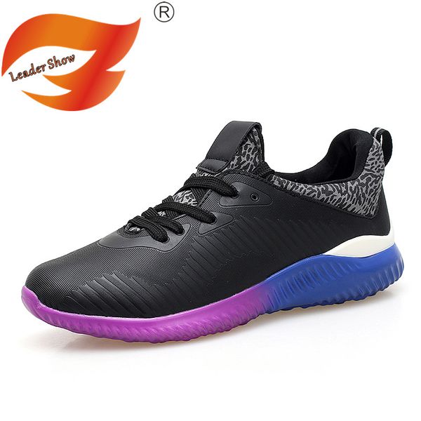 

leader show men casual shoes fashion spring brand men shoes comfortable outdoor sneakers walking casual zapatillas hombre, Black