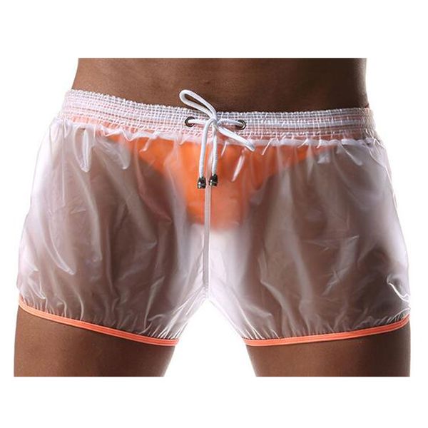 

transparent waterproof beach shorts homme men quick dry swim bathing suits trunks surfing swimwear board short de bain homme