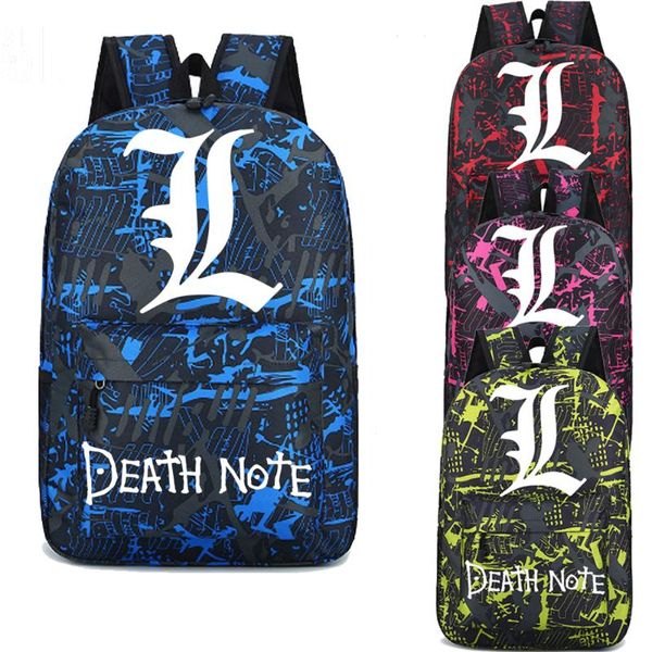 

death note backpack women men daily portable backpack for teenagers girls boys casual school travel bags