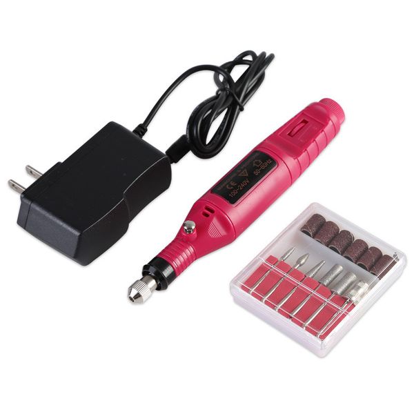 

nail file drill kit electric manicure pedicure acrylic portable salon machine nail art pen pedicure file art tools #t2