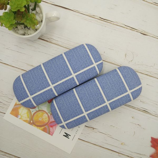 

straight advertising plaid myopia box student case glasses case myopia glasses box portable anti-pressure