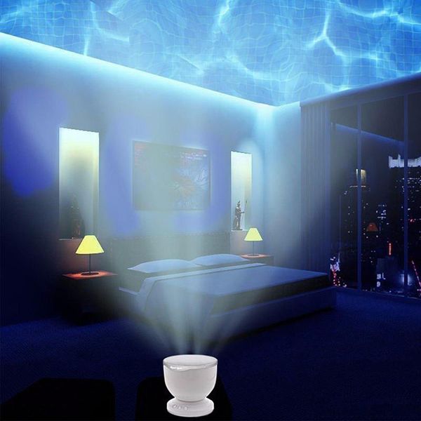 

new aurora marster led night light projector ocean daren waves projector lamp with speaker including retail package led lights