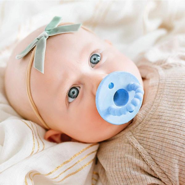 

orthodontic flexible retractable nipple dummy easy clean baby pacifier appease sleep grade silicone non toxic funny soother