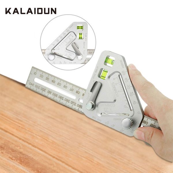

kalaidun triangle ruler protractor angle ruler woodworking tool with bubble level revolutionary carpentry tool measuring tools
