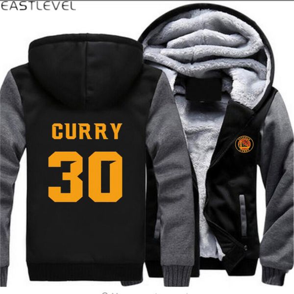 

dropshipping 2017 racksuit 30 mvp hoodie hip hop sweatshirt jacket winter luminous fleece thicken hoodies coat, Black