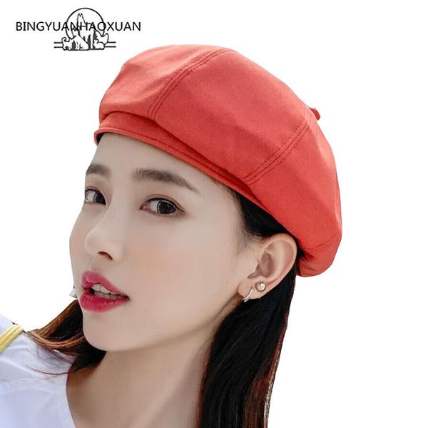 

bingyuanhaoxuan octagonal beret cap warm hat cap sboy autumn winter hats men solid color plaid cute casual beret hat, Blue;gray