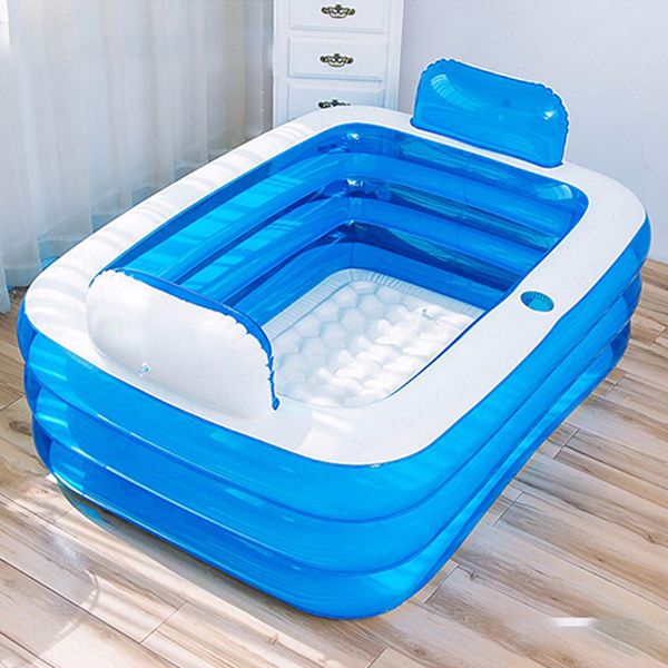 

inflatable bathtub home thickening folding barrel childrens can sit lie plastic pvc inflatable bath tub adults portable