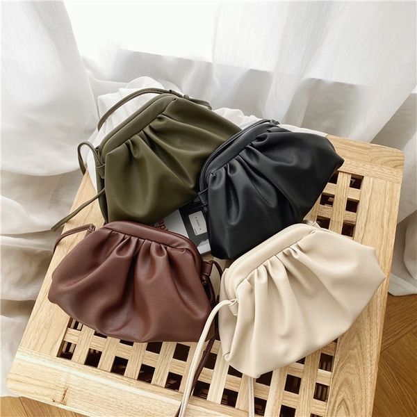 

2019 new fashion women's bag mini bag solid color handbag
