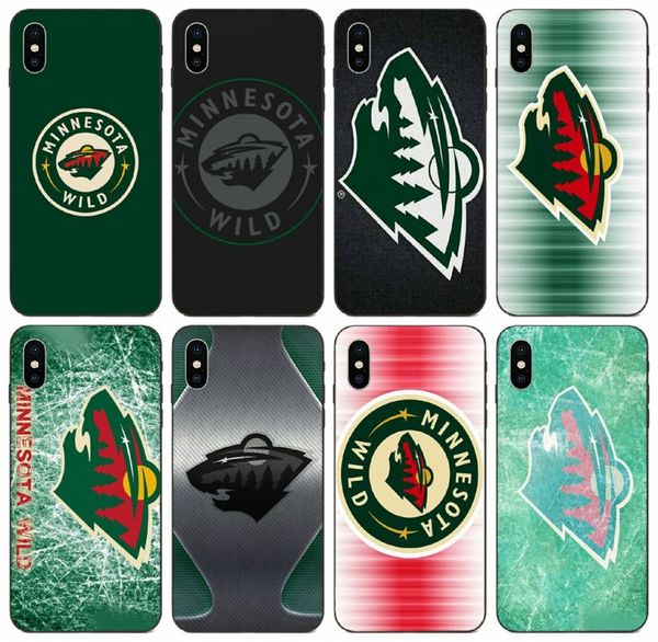 

tongtrade] nhl minnesota wild case for iphone 8s 7s 6s 5s plus x xs 11 pro max galaxy j7 j8 huawei y7 prime lg g2 mini case