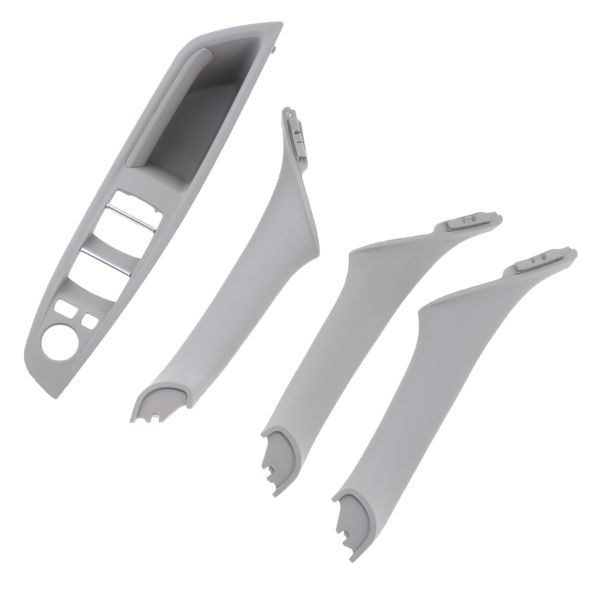 

4 pieces inner door clasp handle door handles cover interior door trim for bmw 5 f10, f18