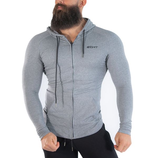 

2019 new men hoodies fashion sweatshirts long sleeve design casual men cardigans zipper hoodies outwear, Black