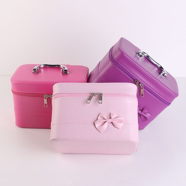 

2020 new portable cosmetic bag storage box cosmetic case suitcase women bag