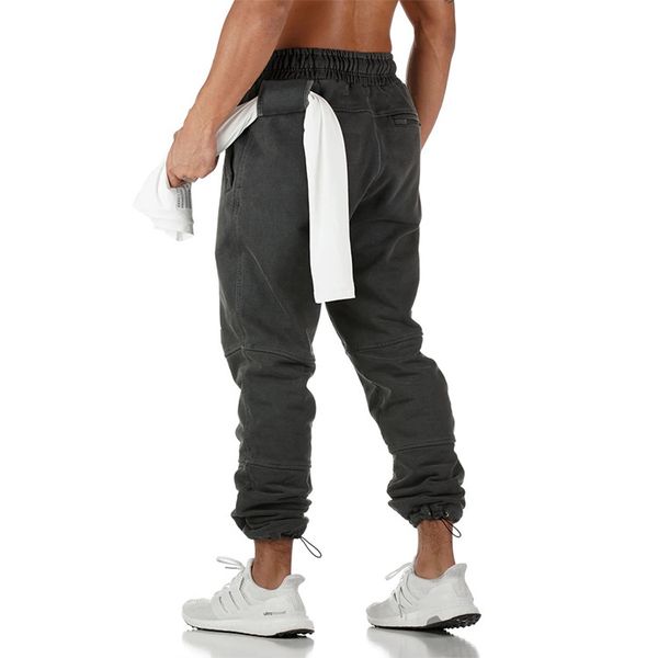 

sport pants men joggers sweatpants running workout training trousers male gym fitness cotton sportswear bodybuilding track pants, Black;blue