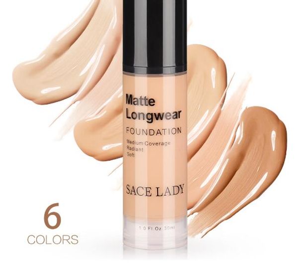 

30ml face foundation makeup professional base for dark skin matte cream oil control liquid natural cosmetic