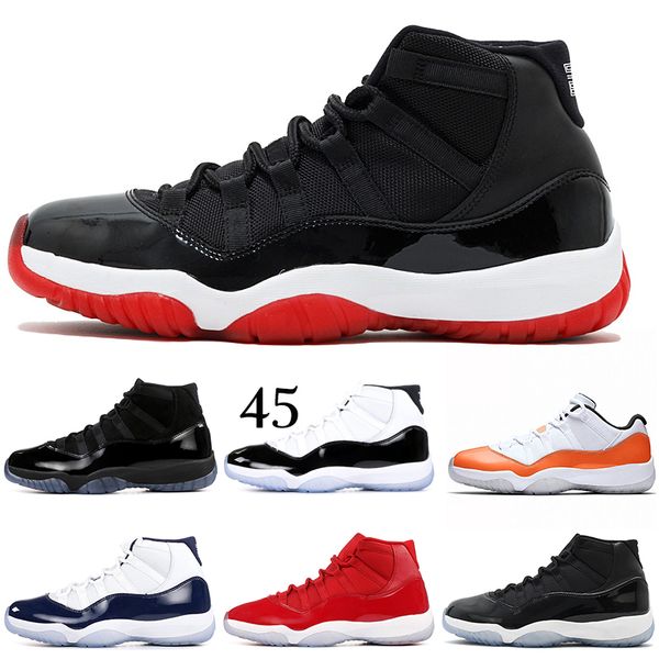 

air jordan retro 11s mens concord 45 win like 82 heiress xi 11 bred space jam basketball shoes fashion men sports trainers sneakers
