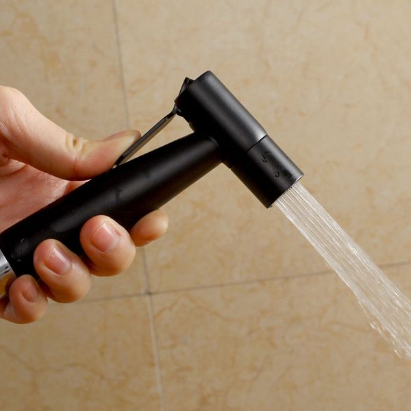 

Handheld Bidet Spray Black Shower Sprayer Set Toilet Shattaf Sprayer Douche kit Bidet Faucet
