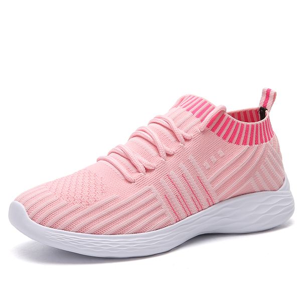 

new women's sports shoes mesh breathable lightweight running shoes low-heeled stable non-slip lace running