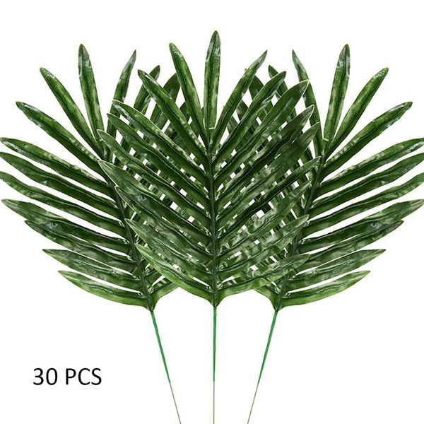 

24pcs easy to use green simulation supplies decor fake monstera durable with rod non-toxic artificial leaves space saving diy