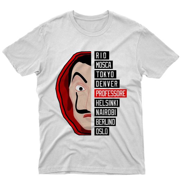 Fm10 T Shirt Maglietta La Casa Di Carta Casa De Papel Serie Tv Film Cinema Denim Clothes Camiseta T Shirt Best T Shirt Online Buy Funky T Shirts