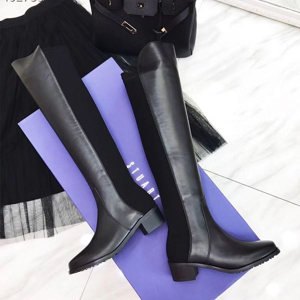 

sw5050 over the knee thigh high boot fashion wild women winter boots thick heel waterproof women boots size 35-39