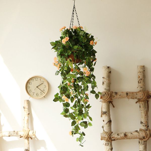 

art wall hanging basket rattan home garden decor coconut hanging basket