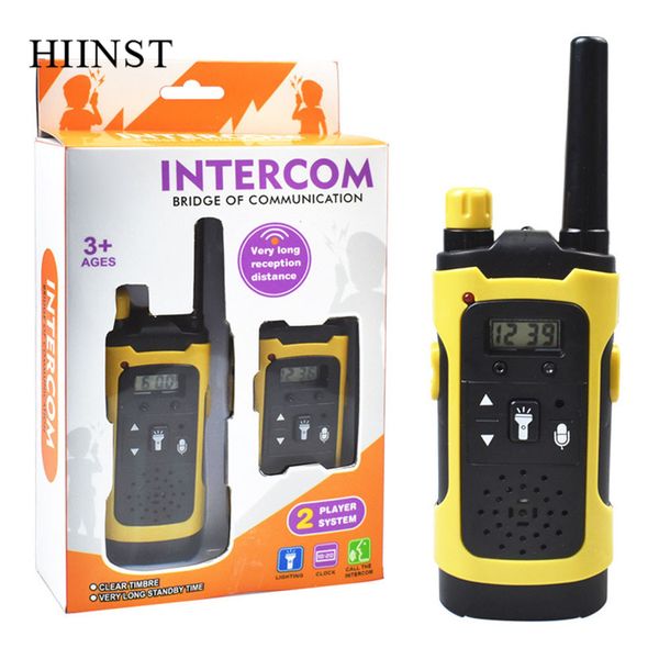 

hiinst electronic toy children wireless walkie talkie toys 2pcs parents kids interactive long reception distance walkie talkie