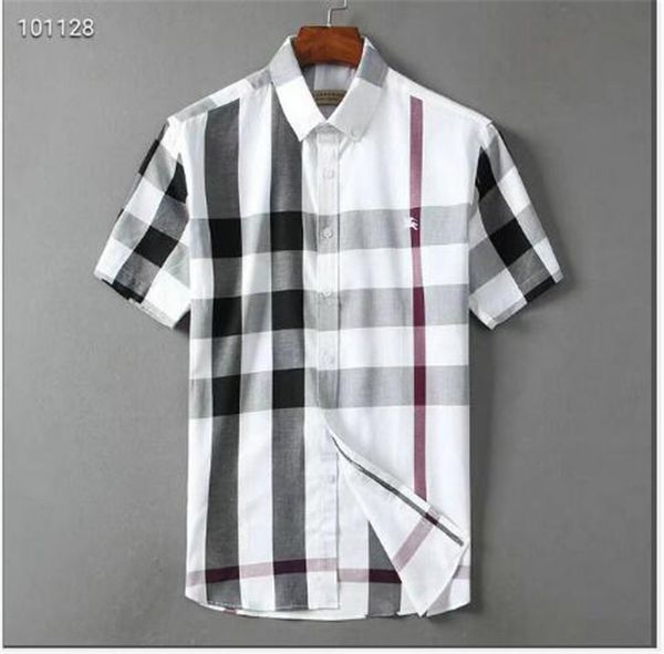 

летние дизайнерские мужские рубашки summer fashion роскошные мужские рубашки casual марка top тройники с коротким рукавом размер рубашки -3, White;black