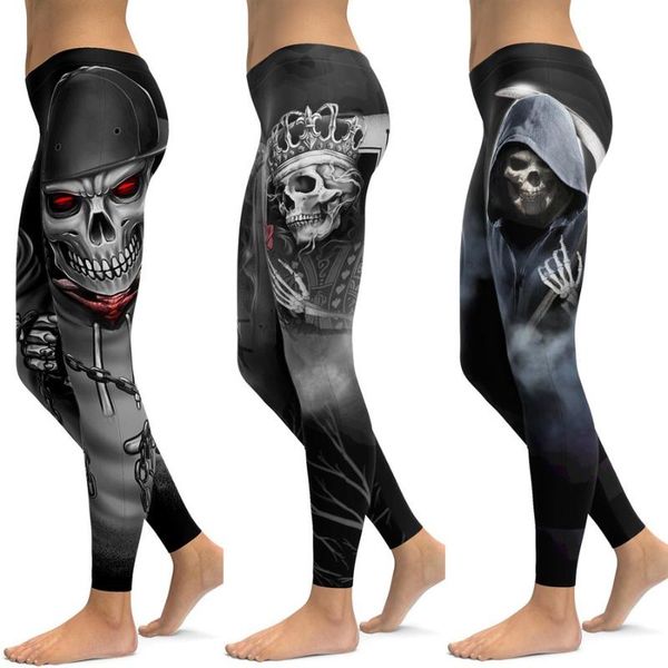 

li-fi push up gym wear elastic slim workout leggings skull leggings yoga pants women sports pants fitness running, White;red