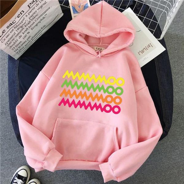 

mamamoo harajuku sweatshirt korean women hoody hoodies fashion streetwear kpop style female pullovers coats tracksuit femme, Black