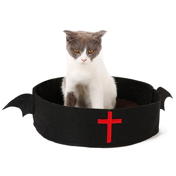 

halloween bat style cat nest christmas old man belt cat bed holiday simple cat dog sleeping mattress kennels pens